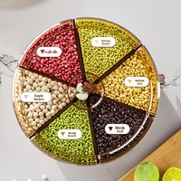 Boîte de rangement pour céréales en plastique rotative au design moderne, anti-insectes, anti-humidité, scellée, légère
