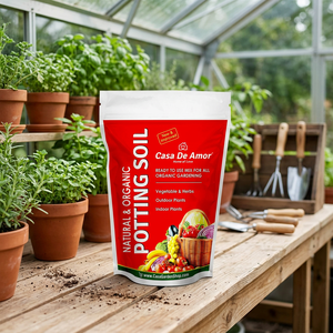 CASA DE AMOR Bolsa de Cultivo Reutilizable (Descuento por Volumen) Mezcla Lista para Usar para Vegetales y Hierbas, Plantas de Exterior/Interior - Product Image 2