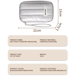 <span class=keywords><strong>Porte</strong></span>-cartes grande capacité, portefeuille de voyage étanche, <span class=keywords><strong>porte</strong></span>-<span class=keywords><strong>monnaie</strong></span> portable, étui à cartes, organiseurs - Product Image 2