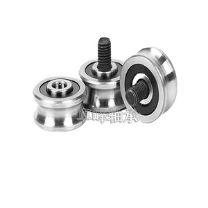 Rodamiento de Rodillos de Polea de Doble Eje en Forma de U y V para Máquina de Bordado Láser, Acero SG10 15 20 25 <span class=keywords><strong>66</strong></span> - Product Image 3