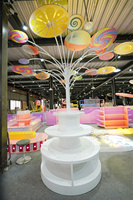 Décoration de magasin de bonbons, présentoir de bonbons, décoration de magasin de bonbons, arbre à sucettes, présentoir géant de bonbons, accessoires de décoration