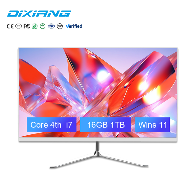 Wholesale China Manufacturer ALL in ONE PC 23.8 Inch DDR3 Desktop Computer 4th I7  Full Set Gaming Business PC With CPU