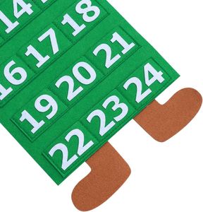 <span class=keywords><strong>Calendario</strong></span> de Adviento Navideño Creativo de Tela No Tejida con Diseño de Muñeco de Nieve y Reno para Decoración del Hogar - Product Image 4
