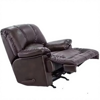 Bestseller Hochwertiger Wohnzimmer Komfortabler Schwarzer Leder Einzelner Relaxsessel