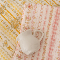 Napperons de table modernes à rayures florales roses en coton, double face, antidérapants, lavables à la main, fins, pour la salle à manger – Vente chaude
