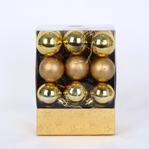 Conjunto de bolas de natal com enfeites de natal personalizados OEM 24 peças para decoração de árvore de natal