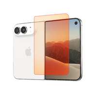 Protection d'écran en verre trempé transparent 9H 2.5D de luxe anti-lumière rouge pour iPhone Duo – Vente en gros