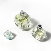 Flacon de parfum en verre de forme unique, atomiseur de parfum, flacon pompe pour lotion, contenant cosmétique, flacon de parfum vide de 50 ml