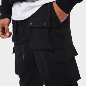 Baggy Mens Streetwear Side Pockets Technical Stretch <strong>Popper</strong> Detail Cargo Pants Wholesale Custom Blank Nylon Cargo Pants for Men - Product Image 3