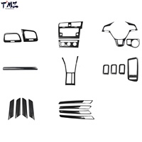 Kit complet d'autocollants décoratifs intérieurs en plastique noir style d'origine pour Volkswagen Golf 7 2014-2020 RHD