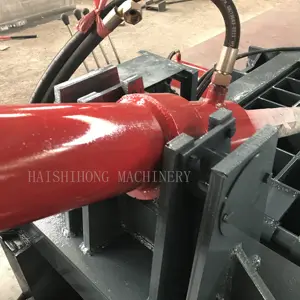 Alat pemadat kaleng aluminium pembungkus Hydraulic Ulis/mesin pembuat blok Baler logam