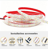 Bande lumineuse LED 120 LED, bande LED entièrement étanche IP67, silicone solide, couleurs personnalisées, longueur 2835, bande lumineuse LED 12V, étanche IP67, rouleau de 10m ou 5m