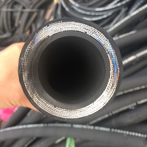 สายไฮดรอลิกแรงดันสูงพร้อมข้อต่อ R1 R2 1SN/2SN/<span class=keywords><strong>4SH</strong></span>/4SP ความยาว 5ม.-20ม. สายยางไฮดรอลิกถักลวดเหล็กสำหรับน้ำมัน - Product Image 1