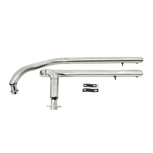 Sistema de Escape para <span class=keywords><strong>Kawasaki</strong></span> <span class=keywords><strong>Vulcan</strong></span> 900 <span class=keywords><strong>Classic</strong></span> Custom <span class=keywords><strong>VN900</strong></span> S900 Tubo de Escape y Silenciador de Acero Inoxidable - Product Image 2