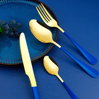 Offre Spéciale : Ensemble de Couverts de Cuisine (Couteau, Fourchette, Cuillère) avec Support de Rangement, Couteau, Fourchette, Cuillère de Style Occidental, Coffret Cadeau pour Fêtes à Domicile