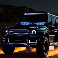 Nouveau Panneau Lumineux RVB Œil de Diable 2025 avec Application et Télécommande, Affichage Flexible à Motifs Défilants, Tableau d'Affichage Automatique, Lumières LED Œil de Diable pour Camion