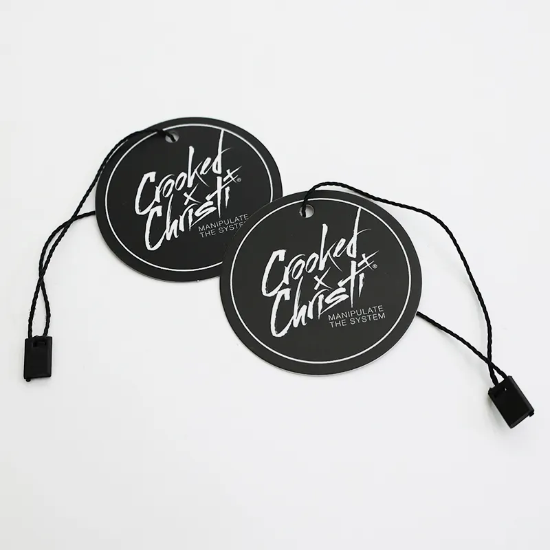 De lujo de diseño personalizado de impresión de papel Swing etiquetas con cable/cuerda personalizado boda gracias tarjeta etiqueta