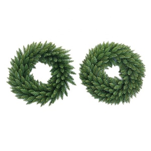 Couronne florale d'automne extra réaliste de 4 pieds, avec pivoines blanches, coquelicots rouges et fleurs d'automne, pour un décor apaisant - Product Image 1