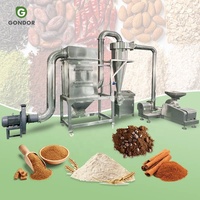 Industriële pulveriseermachine voor plantagoen, peper, matcha thee, arabische gom, dadelpoeder, kardemom en fruitpoeder.