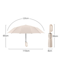 Parapluie pliant automatique de qualité supérieure, logo personnalisé, coupe-vent, protection contre la pluie et le soleil, compact, idéal pour les voyages, promotionnel, vente en gros, fournisseur chinois