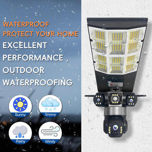V380 Solar Street <b>Light</b> <b>Camera</b> 3 Lens Triple Screen PTZ Dome <b>Camera</b> WiFi All-in-one Outdoor <b>Security</b> Floodlight Auto Tracking - Product Image 4