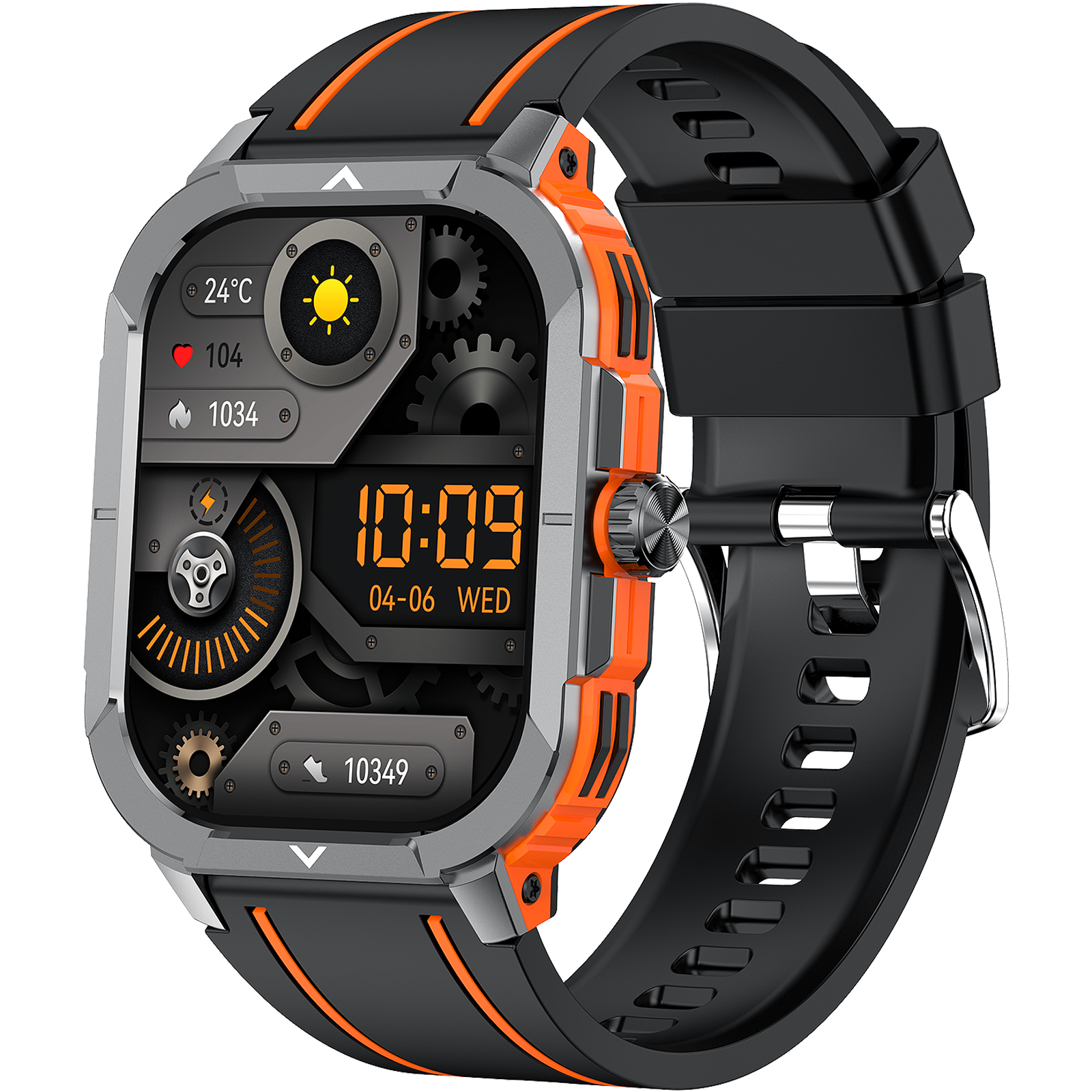 Reloj Inteligente VALDUS con Batería de 300 mAh, Larga Duración en Espera,  Monitor de Calorías y Frecuencia Cardíaca, Resistente al Agua, Compatible 