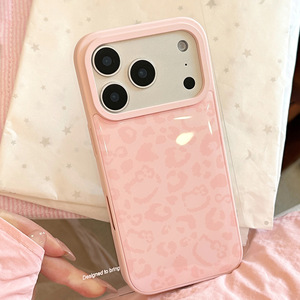 Funda para Teléfono Apple 17 Promax con Estampado de Leopardo <span class=keywords><strong>Rosa</strong></span>, Funda Suave con Pegamento de Goteo para <span class=keywords><strong>iPhone</strong></span> 17 - Product Image 5