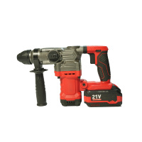 Marteau perforateur électrique sans fil professionnel pour démolition de béton, 1200 tr/min, 5500 bpm, 30 mm, avec 2 batteries et chargeur