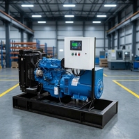 Groupe électrogène diesel monophasé CA à châssis ouvert 30 kVA 40 kW 50 kVA 80 kW certifié CE pour l'industrie, fabriqué en usine OEM