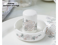 Jinyun – service de table en porcelaine, 56 pièces, sous forme d'os de Brocade, en céramique, pour cadeau