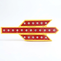Nouveau design 2026 – Panneau de signalisation directionnel solaire à LED haute visibilité – Produit d'excellente qualité pour la circulation