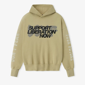 <span class=keywords><strong>Felpa</strong></span> con Cappuccio Oversize da Uomo in Pile 330g, Stile Vintage Lavato, Colore Beige - Product Image 1