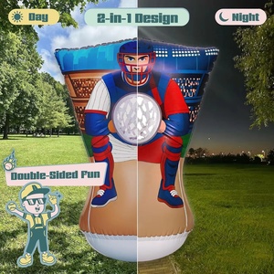Objetivo de Béisbol Inflable de Doble Cara para Lanzamiento y Recepción, de PVC, para Entrenamiento en Interiores y Exteriores, para Niños - Product Image 1