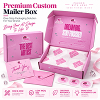 Boîte d'expédition en carton ondulé rose personnalisée OEM ODM à faible MOQ pour cosmétiques, soins de la peau, bijoux, mode, cadeaux, abonnements et petites entreprises