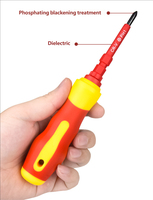 Jeu de tournevis isolants polyvalents 15 en 1, kit d'outils ménagers pour électricien industriel OEM, bricolage