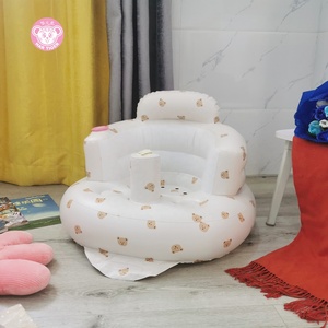 Portable Anti-Fall Training Chair for Baby <b>Inflatable</b> <b>Sofa</b> Bath Stool for Dining Kitchen Outdoor & Hotel Use for BB Learning - Product Image 1