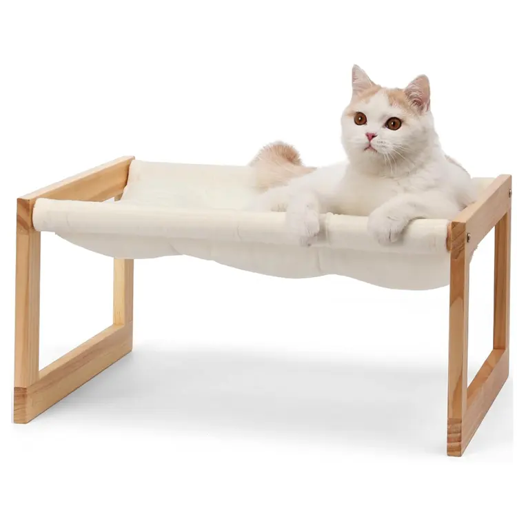 Pequeno Animal De Madeira Cat Hammock Plush Velvet Cat Camas Interior Adequado para Gatos Cão