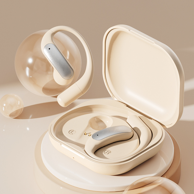 M122 AI Translator Headphones Open-Ear TWS Earphones Real-Time Translation Voice Recording Business Travel Digital Display