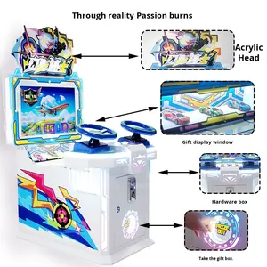 Máquina de Juegos Multijuego Infantil de Carreras con Monedas, Estilo Clásico de Celebridad de Internet, Guerrero Fantasma Transformable, para un Jugador - Product Image 3