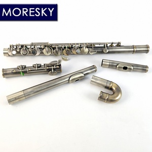Flûte alto MORESKY 16 trous, clés en Sol, couleur bronze, avec deux embouchures - Product Image 2