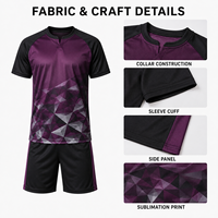 Tenue de football personnalisée pour jeunes, maillot à manches courtes en tissu mesh respirant, pour équipes sportives juniors, commandes en gros personnalisées