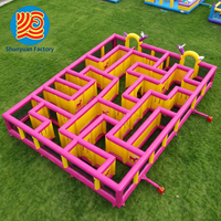 Labyrinthe gonflable sur le thème d'Halloween de qualité commerciale, château gonflable personnalisé en PVC, jeux gonflables, maison hantée gonflable