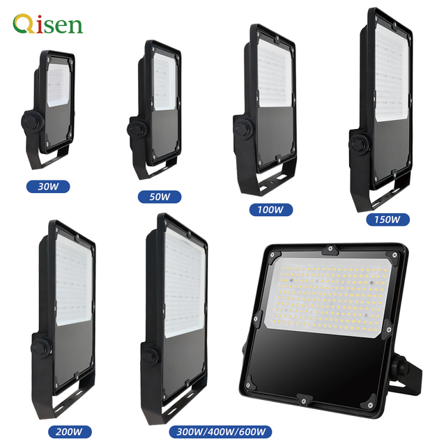 High-end Floodlight Project-Grade Model LED Flood Lights 100W 200W 400W Aluminum for Outdoor Lighting High Brightness Feature