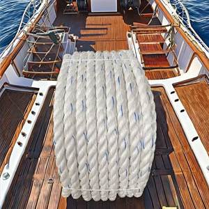Multifilament 4-Strand Polypropylene Rope Colorful 16mm 18mm 32mm Twisted Braided Structure Direct Manufacturer <b>Fishing</b> Marine - Product Image 1