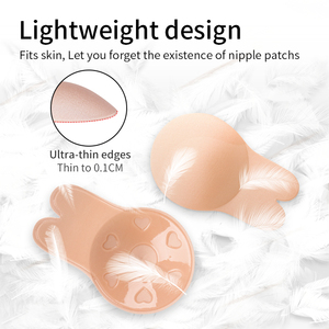Xr029 lapin oreille mignon forme réutilisable levage mamelon couvre autocollants mamelon couvre collant Boob - Product Image 6