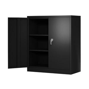 Armoire de rangement en acier à faible épaisseur, homologuée usine, avec poignée verrouillable, étanche, étagères réglables, pour bureau, chambre et cuisine - Product Image 2