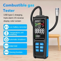 CGD05A Détecteur de gaz combustible numérique à maintien de données 50000 PPM LEL USB type-C charge triple alarme