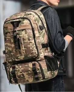 Mochila de grande capacidade multifuncional personalizada, à prova d'água para homens e mulheres