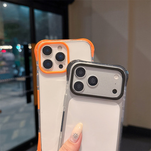 เคสโทรศัพท์กันกระแทกแบบใสสำหรับ iPhone 17 16 15 AIR PRO MAX กรอบด้านหลังแบบโปร่งใสเสริมแรงทำจาก TPU - Product Image 6