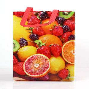 Bolsa de frutas reutilizable laminada a prueba de lluvia, bolsa de embalaje para verdulería - Product Image 1